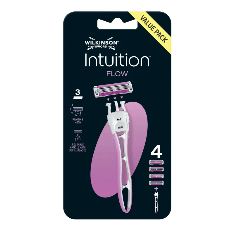 Wilkinson Intuition Flow Hybrid holící strojek + 4 náhradní hlavice