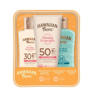 Hawaiian Tropic Face Cream SPF50 + Lotion SPF 30 + After sun lotion cestovní set
